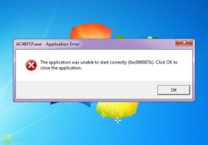 how to fix application was unable to start correctly 0xc00007b