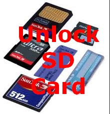 how to unlock sd card