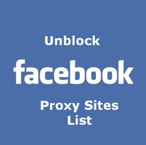 unblock facebook proxy site list