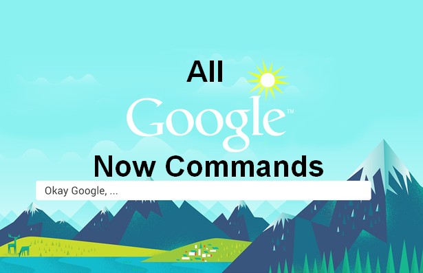 all google now commands