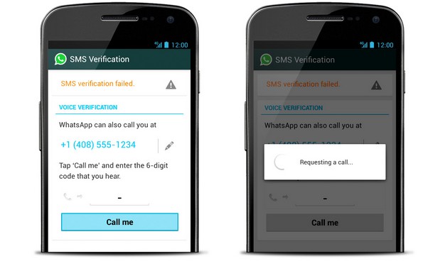 whatsapp sms verification failed