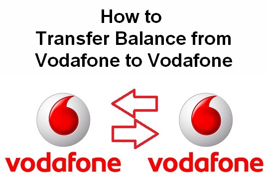 How to transfer balance from vodafone to vodafone