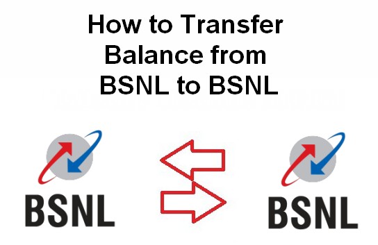 how to transfer blance from bsnl to bsnl