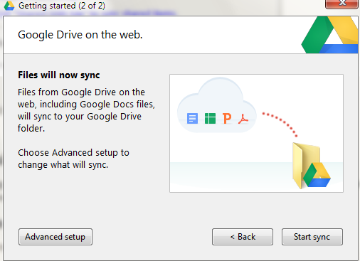 Change Google Drive Default Folder location