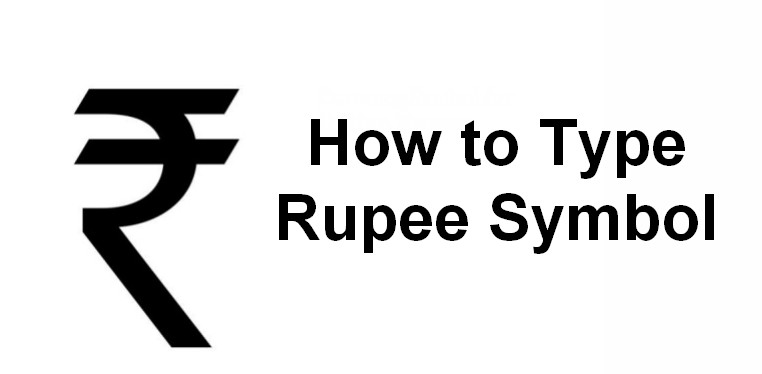 How to Type Indian Rupee Symbol ₹ in HTML & MS Word