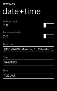 Check Date & Time Settings