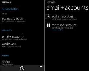 Sync your Microsoft Account