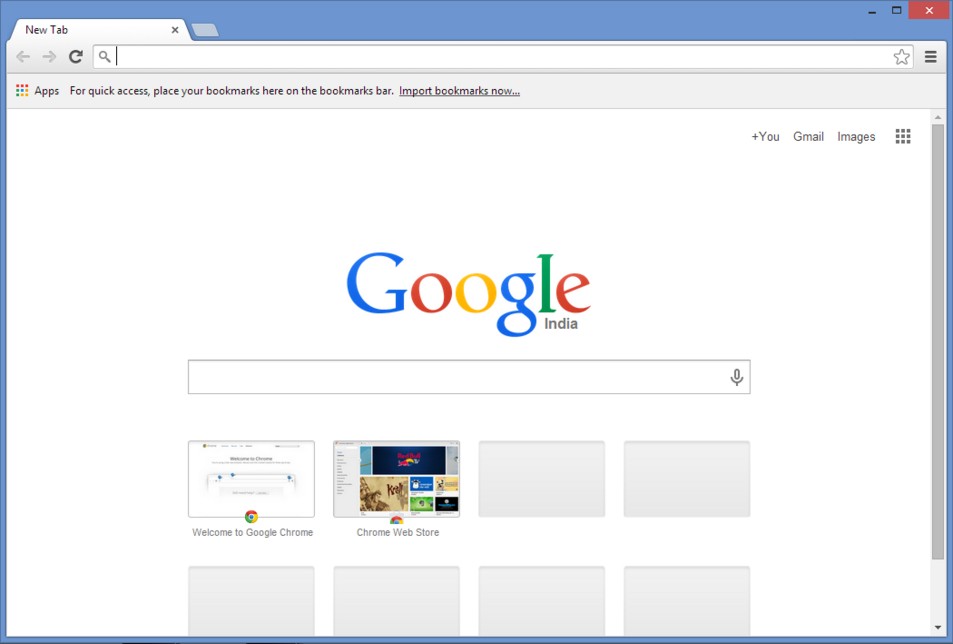 Go to Chrome & Go to address bar