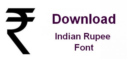 Download Indian Rupee Font and Symbol for Free