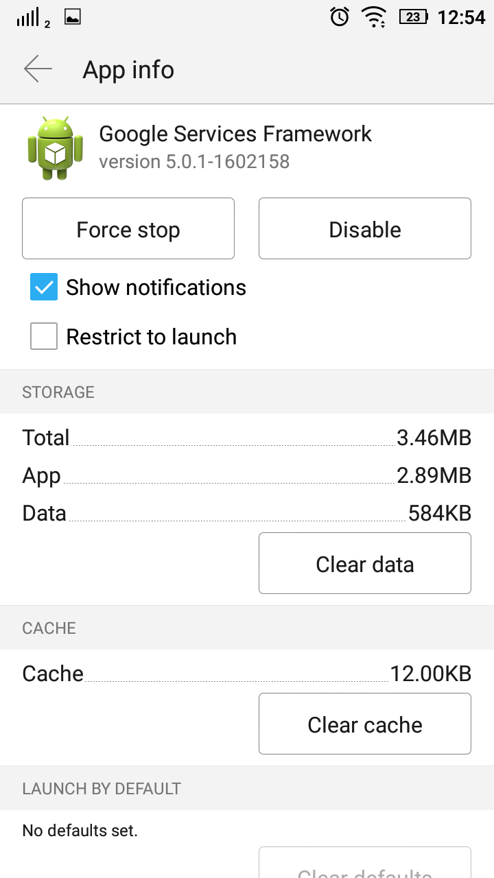 clear app cache