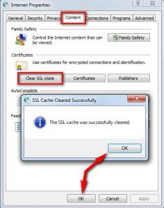 Clear SSL State