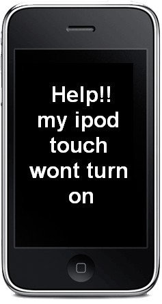 ipod touch wont turn on