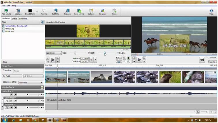 videopad free video editor and movie maker