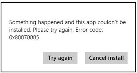 Fix Error Code 0x80070005 While Updating Windows Store