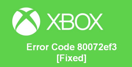 Error Code 80072ef3
