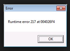 How to Fix Runtime Error 217