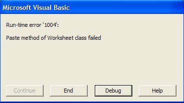 How to Fix RunTime error 1004 in VBA