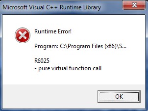 Runtime Error r6025 Pure Virtual Function Call – Fixed