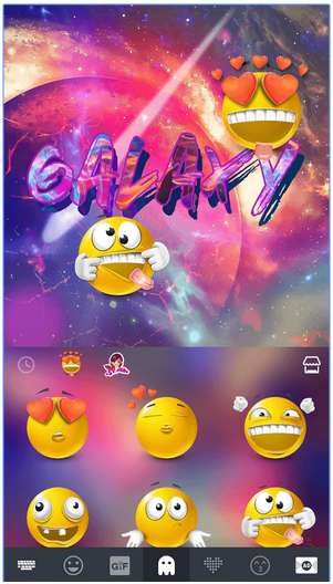 Galaxy Emoji keyboard Theme
