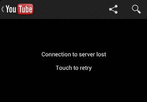 YouTube Connection to Server Lost