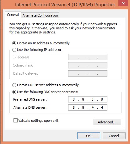 dns settings