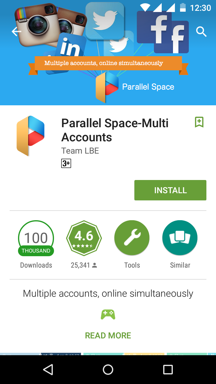 install parallel space