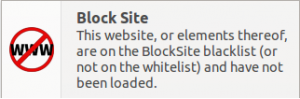 Blocked site