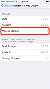 how to delete cache in iphone