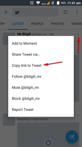 gifs from Twitter on Android