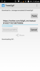 gifs from Twitter on Android