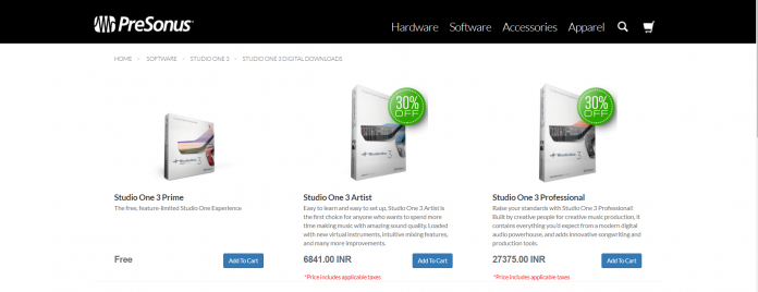 Studio One 3.0 audio recorder