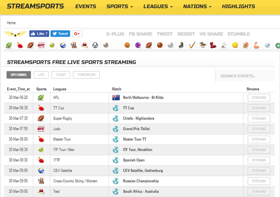 Best Sports Streaming Sites