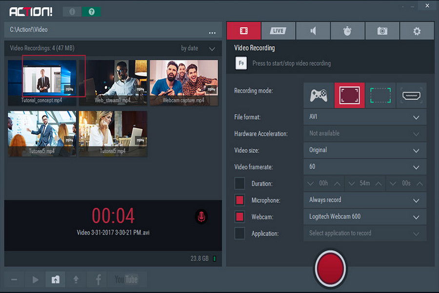 Recording gameplay. Best game Recorder for PC. Record software. Program records.