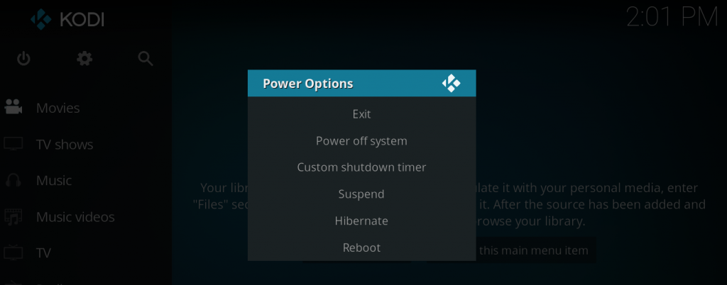 Kodi keyboard shortcuts