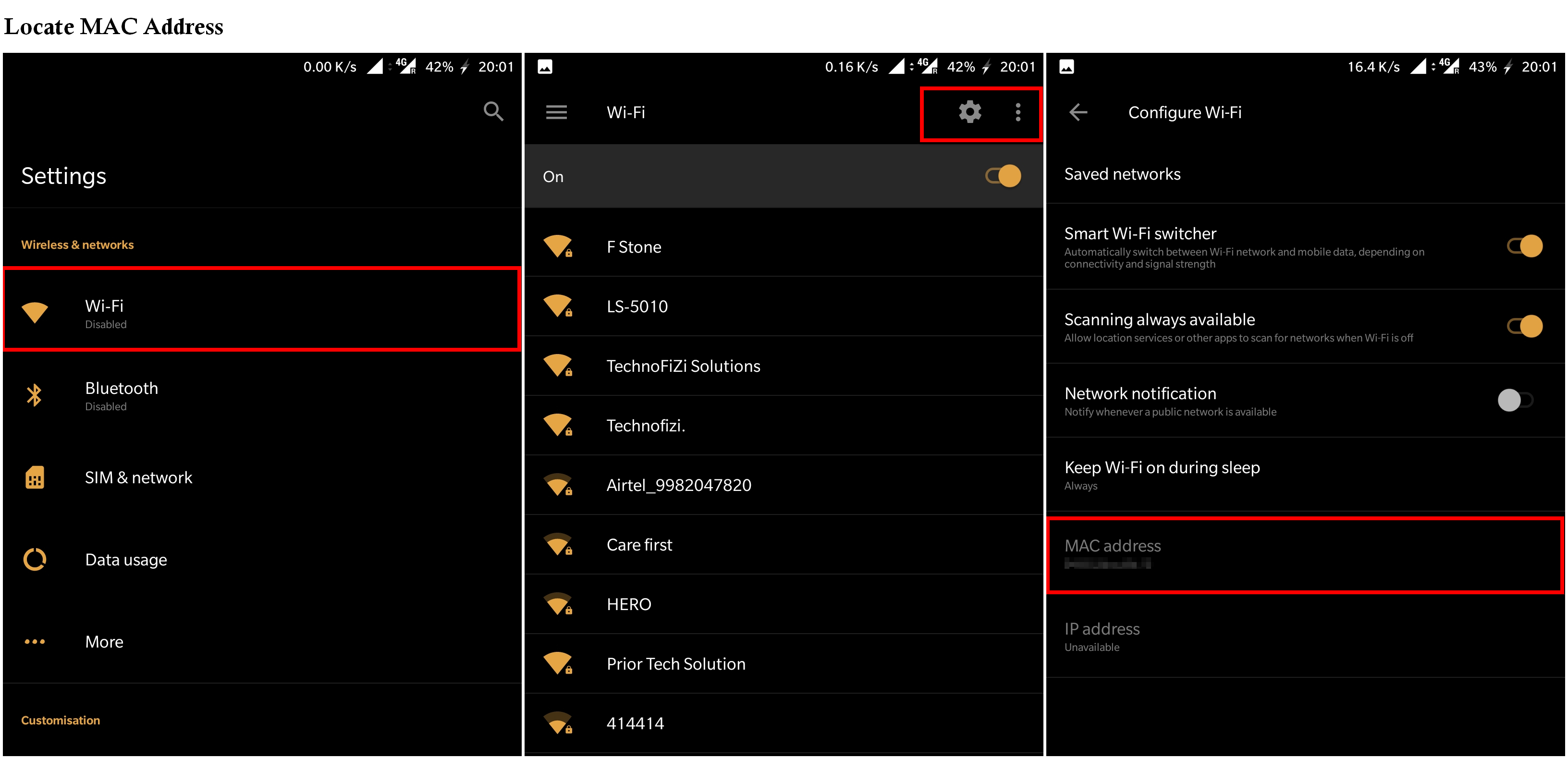 what is my mac address android