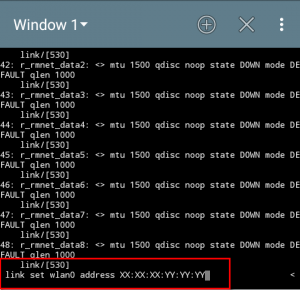 how to change mac address using terminal emulator without root