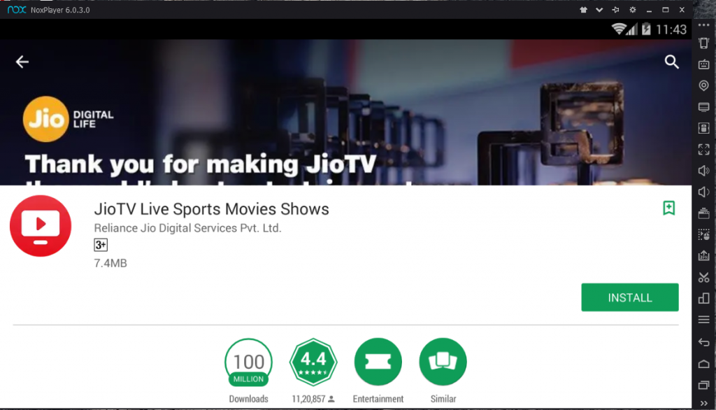 jio tv for pc