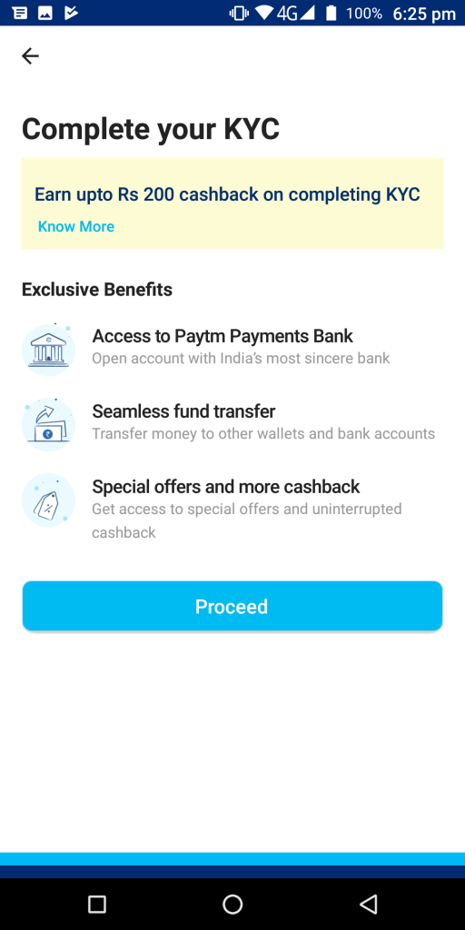 PayTM KYC Process