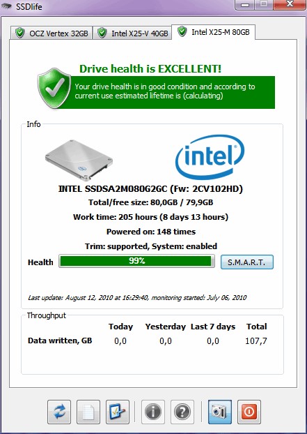 toshiba ssd health check