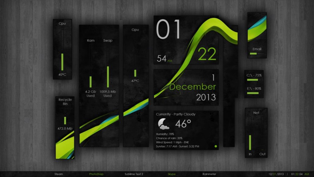 25+ Best Robust RainMeter Skins (2024) for Windows 10,8.1,7