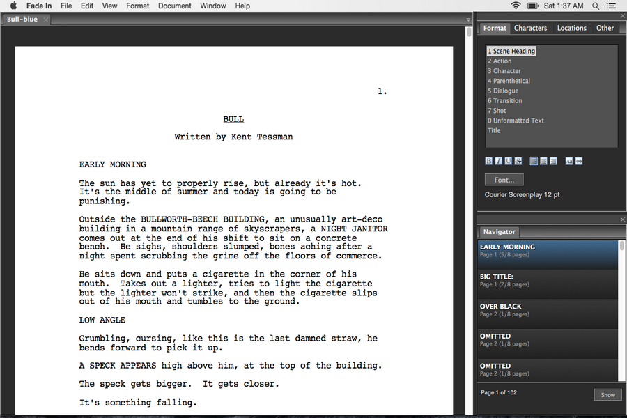 Best Screenwriting Software