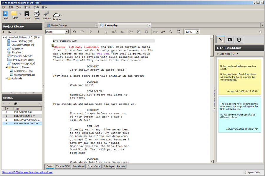 Best Screenwriting Software