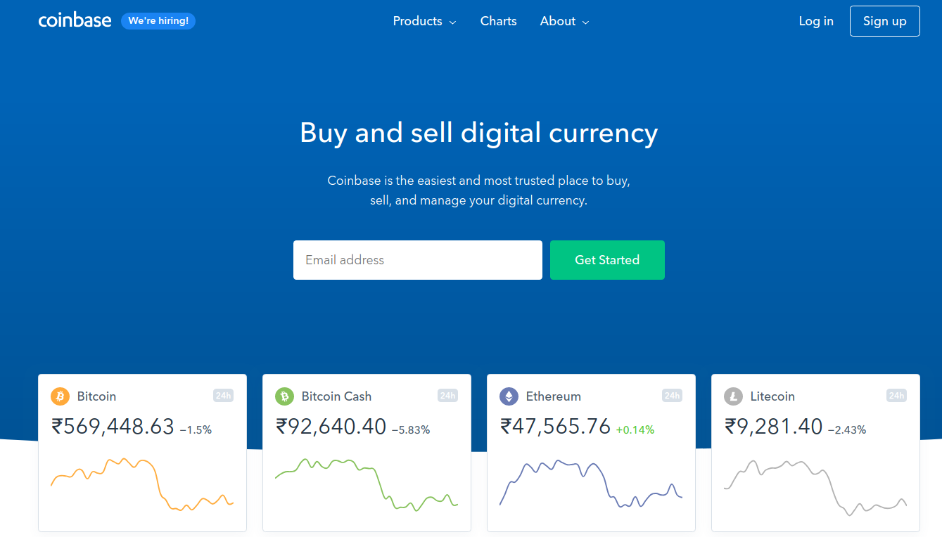 storing bitcoin in coinbase