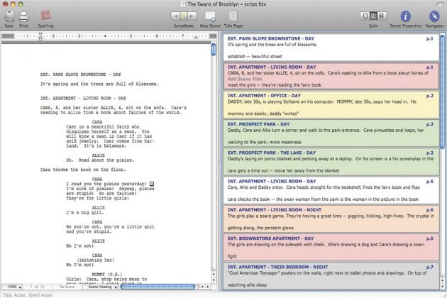 screenwriter software for google docs