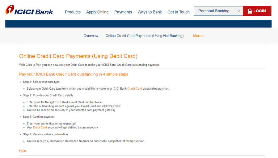Credit Card Bill Payment Online