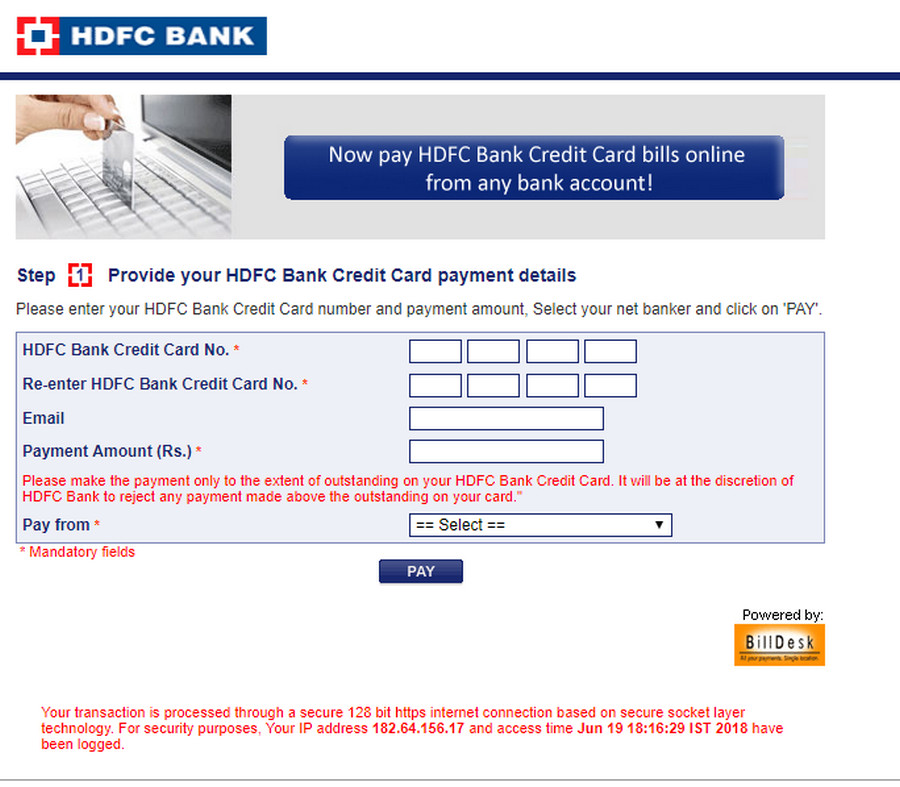 Credit Card Bill Payment Online