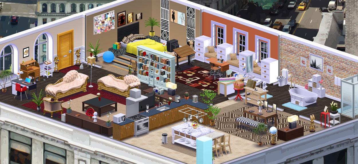 City girl life en facebook, mi terraza en el juego