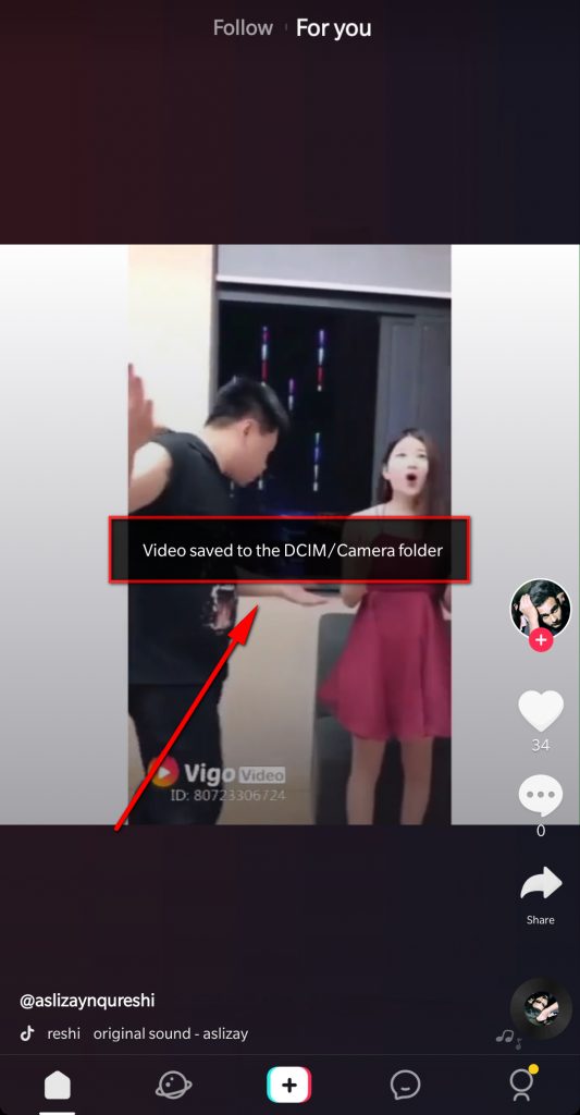 tiktok save video