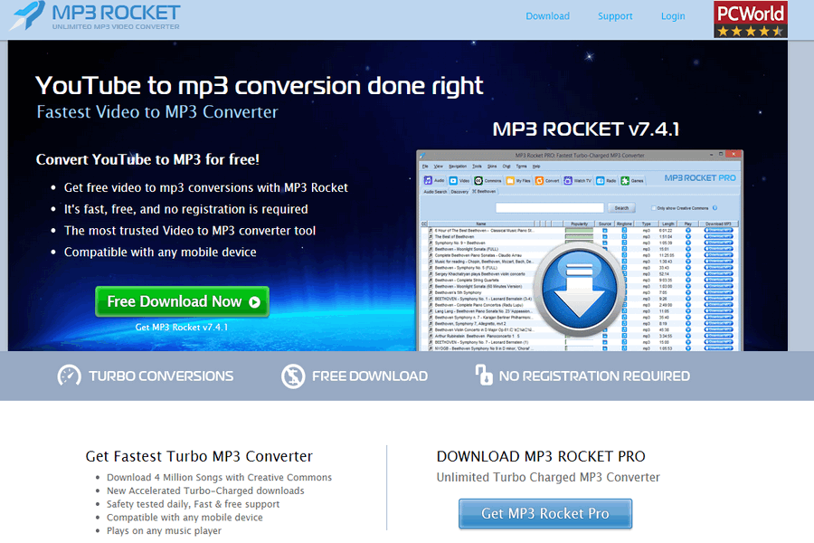 how to download mp3 rocket pro for free