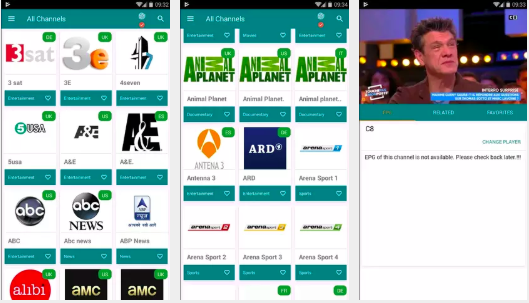 TvTap Live TV Streaming App for Android, Fire Stick